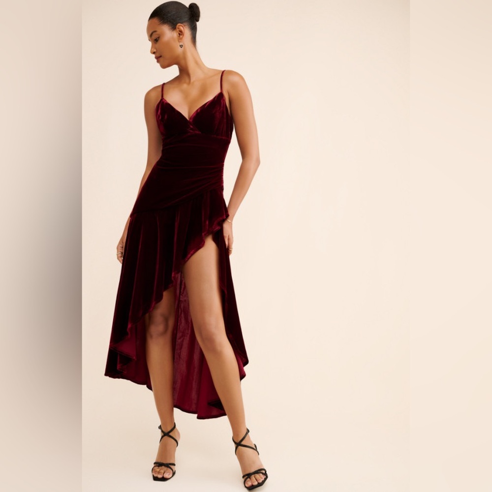 Bardot Sorella Velour Midi Dress Women’s Size‎ Small NWT
